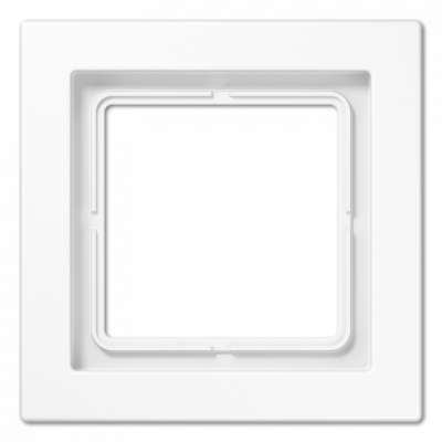 Рамка для вертикальной и горизонтальной установки, 1 пост; дюропласт; белый; LSDesign, LSD981WW