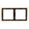 Рамка металлическая на 2 поста, S70 Metal (латунь), VLSM120209