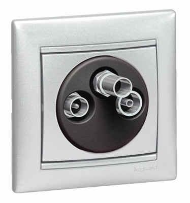 Legrand Розетка TV-FM-SAT - Legrand Valena - оконечная - алюминий, 770136