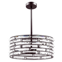 Lightstar 746048 (1240/4) Люстра AMERIGO 4х40W E14 УМБРА ПРОЗРАЧНЫЙ (в комплекте)