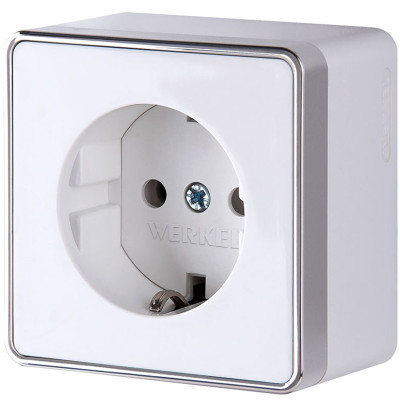 Werkel W5071001/ Розетка с заземлением Gallant (белый), a051584
