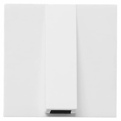 N2207 BL - Вывод кабельный, 2-модульный, серия Zenit, цвет альпийский белый - 2CLA220700N1101