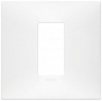 Vimar Накладка на 1 модуль центрально для коробки на 2 модуля, белая матовая, 09661.11 Vimar Накладка на 1 модуль центрально для коробки на 2 модуля, белая матовая, 09661.11