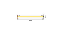 Лента светодиодная ПРО COB 480LED/м 13.5Вт/м нейтр. бел. 24В IP20 (уп.5м) SWG PRO 00-00014202