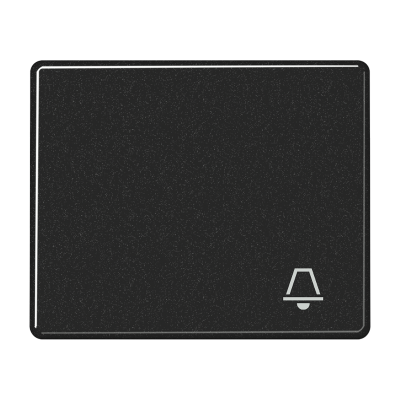 Клавиша для выключателя с символом "звонок"; черная, SL590KSW