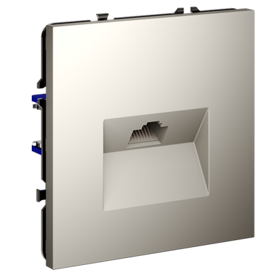 Розетка компьютерная встраиваемая VOLTUM S70 RJ45 кат.6, (кашемир), VLS060103