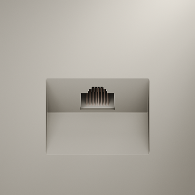 Розетка компьютерная встраиваемая VOLTUM S70 RJ45 кат.6, (кашемир), VLS060103