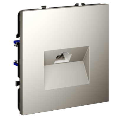 Розетка компьютерная встраиваемая VOLTUM S70 RJ45 кат.6, (кашемир), VLS060103