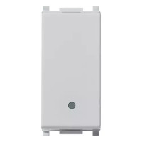 Vimar Переключатель 1P 16А, серебро, 14005.SL