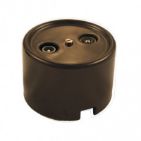 Bironi Розетка R/TV-SAT оконечная, керамика, цвет коричневый, B1-305-02