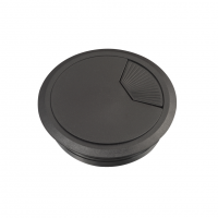 Unica System+ КАБЕЛЬНЫЙ ГРОММЕТ D80 мм ПЛАСТИК ЧЕРНЫЙ, комплект из 2х штук