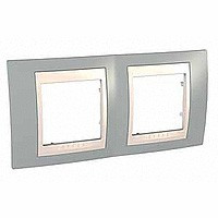 UnicaCh Рамка 2-ная горизонт., серый/беж.