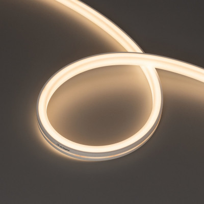 Светодиодная лента герметичная MOONLIGHT-TOP-U-A156-13x12mm 24V Warm3000 (11 W/m, IP67, 5m, wire x2) (Arlight, Боковой вывод кабеля), 042779