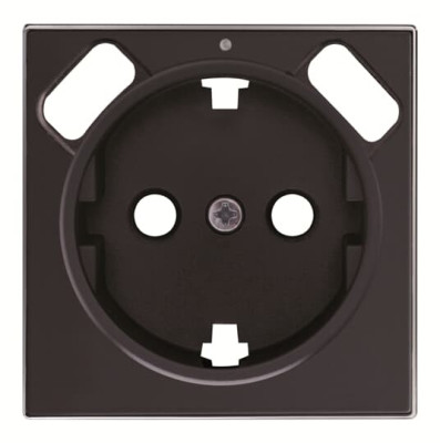 8588.3 NS - Накладка для розетки SCHUKO с 2хUSB ЗУ, арт.8188.3, серия SKY, цвет чёрный бархат - 2CLA858830A1501
