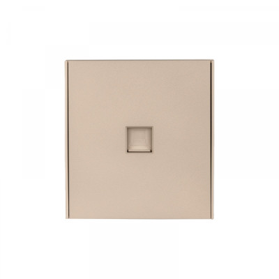 KRANZ STRONG Розетка компьютерная RJ45 кат6 с/у шелк, с 1-пост. рамкой, KR-78-0724-8
