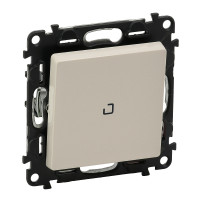 Legrand Valena LIFE.Выключатель 10АХ 250В с индикацией, с лицевой панелью.Безвинтовые зажимы.Слоновая кость, 752204