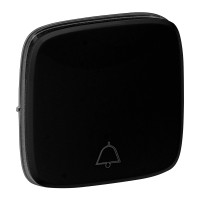 Legrand Valena ALLURE.Лицевая панель для кнопочного выключателя, с символом "звонок".Антрацит, 755018 Legrand Valena ALLURE.Лицевая панель для кнопочного выключателя, с символом "звонок".Антрацит, 755018