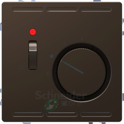 D-Life Терморегулятор в сборе, с выключателем 230 В~, мокко