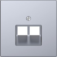 D-Life Накладка для розетки 2-ной RJ45, нерж. сталь