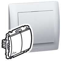 Legrand Переключатель на 2 направления двухклавишный - Galea Life - IP 44 - белая лицевая панель, 771022