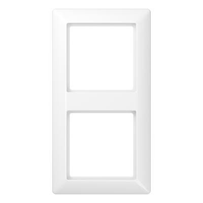 Рамка для вертикальной и горизонтальной установки, 2 поста; дюропласт; белый; AS500, AS582WW