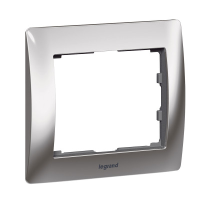 Legrand Рамка - Galea Life - 1 пост - металлическая - Chrome, 771931