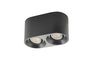 Denkirs DK3036-BK Светильник накладной IP 20, 10 Вт, GU5.3, LED, черный, пластик