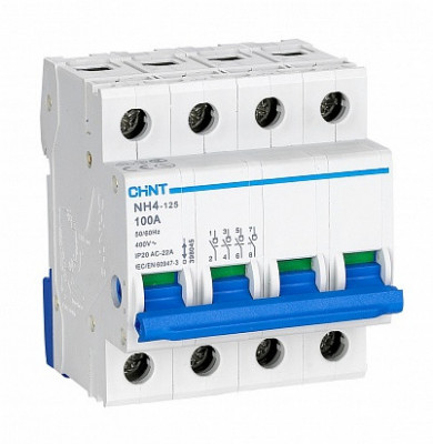 Chint Выключатель нагрузки NH4 4P 63А (DB) (R), 398047