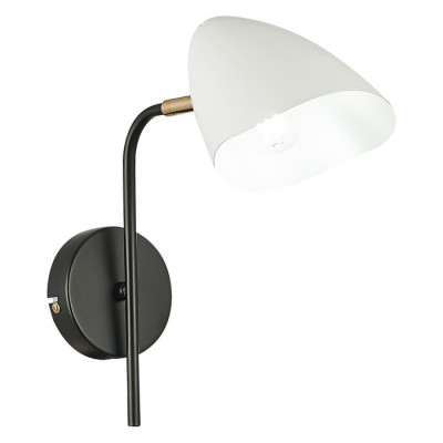 Evoluce SLE103601-01 Светильник настенный Черный, Золотой/Белый E14 1*40W