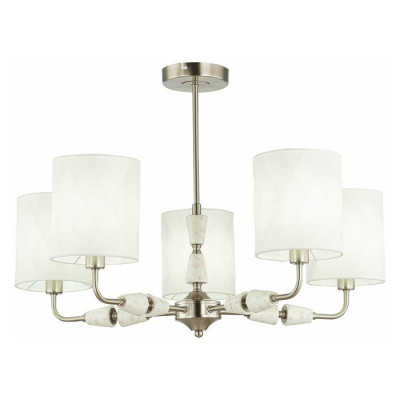 Evoluce SLE107802-05 Светильник потолочный Никель/Белый E14 5*40W