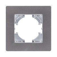 Рамка 1-постовая, серый Kollinger Eleganz Acryl EA1GY