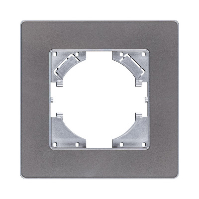 Рамка 1-постовая, серый Kollinger Eleganz Acryl EA1GY
