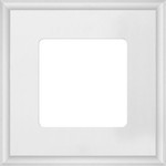 FD01601WH Fede FEDE MARCO Рамка квадратная на 1 пост гор./верт., цвет white