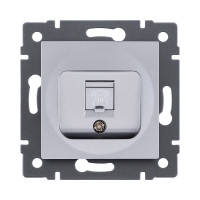 Розетка телефонная RJ11, серый Kollinger REA-009GY для Aspekt, Eleganz, Reflex Розетка телефонная RJ11, серый Kollinger REA-009GY для Aspekt, Eleganz, Reflex