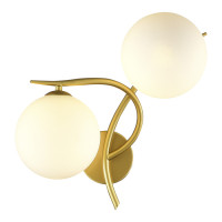 ST LUCE SLE2210-201-02 Светильник настенный Золотой/Белый G9 2*5W