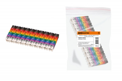 Маркеры наборные – комплект цифр («0»-«9») 2,5 мм2 (150 шт.) TDM Electric, SQ0534-0062