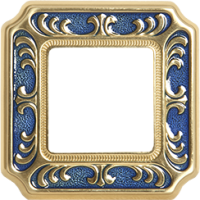 FD01351AZEN Fede Siena Smalto Italiano Рамка 1-ная, Blue Sapphire