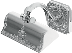 FD1022LEDPCB Fede Подсветка картин из латуни "Small Shade" SIENA со встроенным светодиодом, Bright Chrome