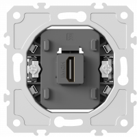 Donel механизм HDMI 2.0a, черный,  разъем Type A 180° 4K  Full HD @ 60 Hz 3D, HDR,  серия DB, DB20200