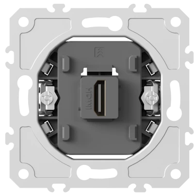 Donel механизм HDMI 2.0a, черный,  разъем Type A 180° 4K  Full HD @ 60 Hz 3D, HDR,  серия DB, DB20200