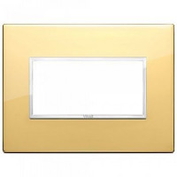 21654.09 - Vimar Накладка Eikon Evo на 4 модуля, глянцевое золото