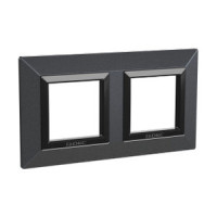 4407854 - ДКС Рамка из металла, "Avanti", графитовая, 2 поста