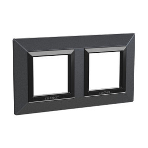 4407854 - ДКС Рамка из металла, "Avanti", графитовая, 2 поста