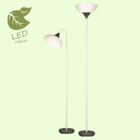 LUSSOLE FLAGSTAFF Торшер, цвет основания - белый, плафон - акрил (цвет - белый), 1x10W E27, GRLSP-0506