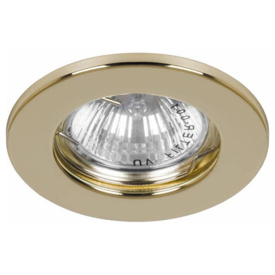 Светильник потолочный встраиваемый, MR16 G5.3 золото, DL10, Feron 15110