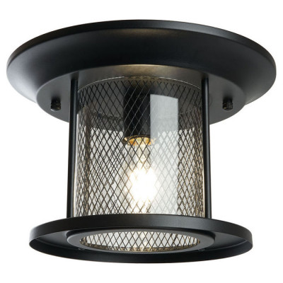 Светильник садово-парковый с клеммой в комплекте, 60W 230V E27 черный, PL723, Feron 48387