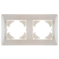 GUSI Ugra РАМКА 2-местная, цвет : жемчуг., С1120-028 GUSI Ugra РАМКА 2-местная, цвет : жемчуг., С1120-028