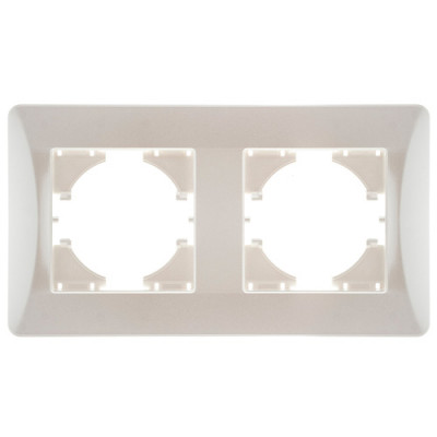 GUSI Ugra РАМКА 2-местная, цвет : жемчуг., С1120-028