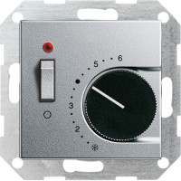 039326 Gira Терморегулятор с размыкающим контактом 24V/10 (4)A и контрольной лампой