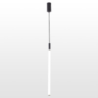 LUSSOLE PICKENS Подвесной светильник, цвет основания - черный, плафон - акрил (цвет - белый), 1x36W LED, LSP-8393